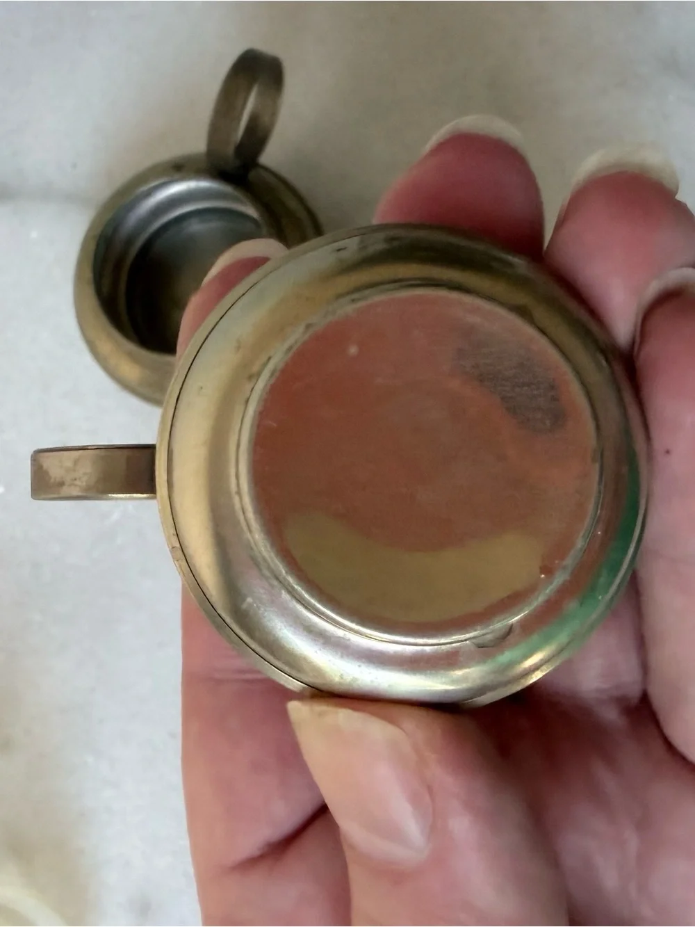 vintage hurricane oil lamp salt and pepper shakers feature metal bases